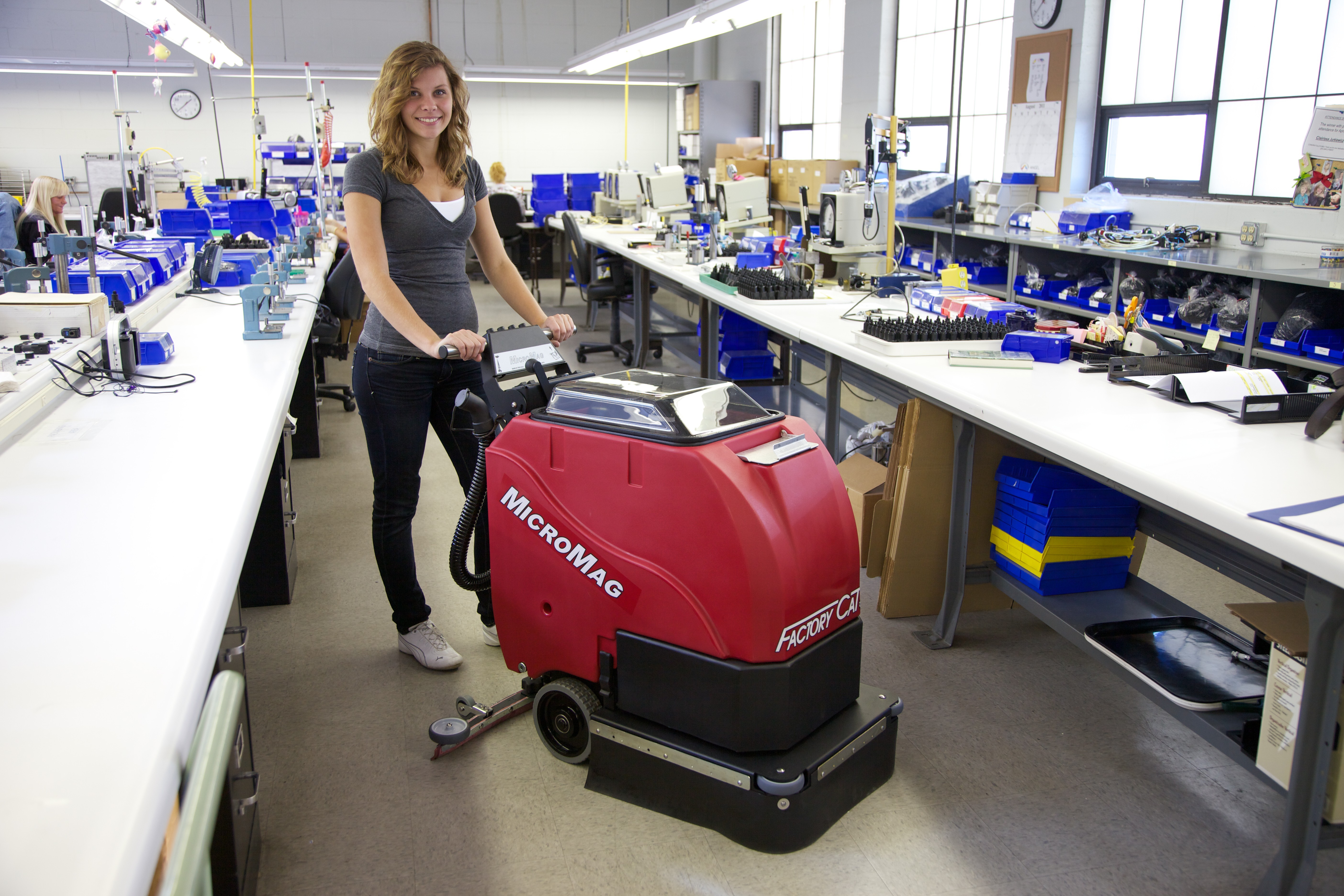 Factory Cat MicroMag Floor Scrubber