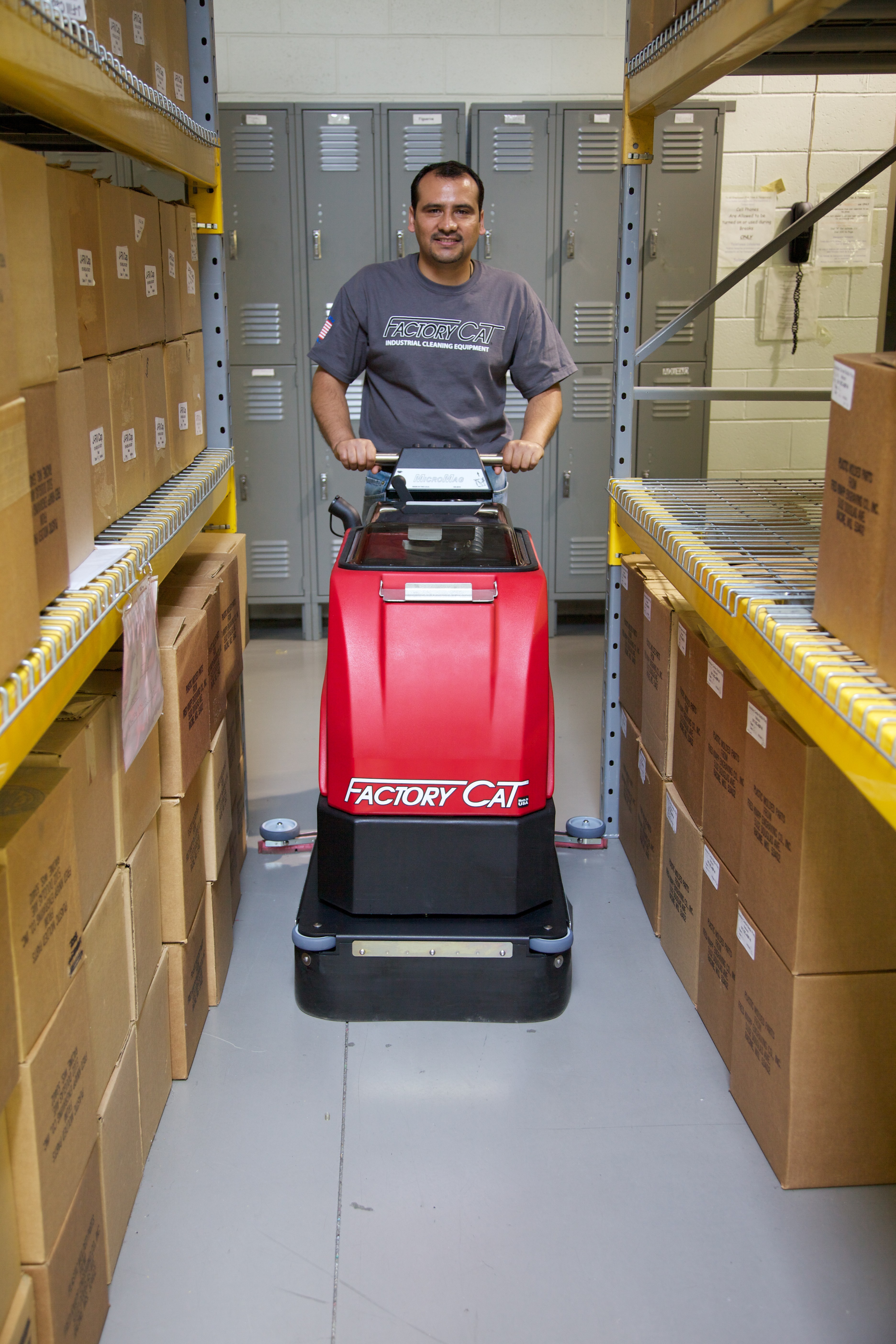 Factory Cat MicroMag Floor Scrubber