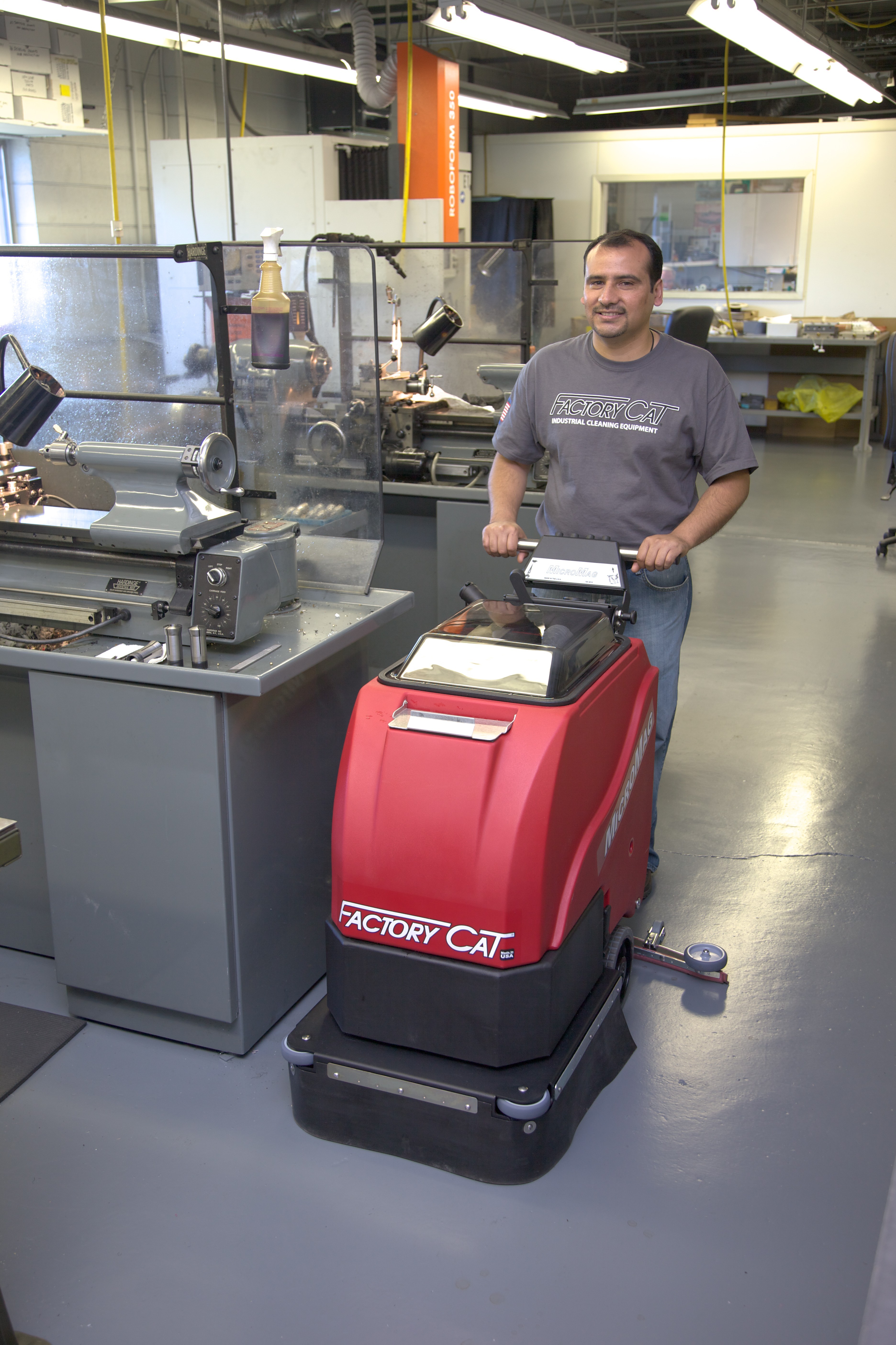 Factory Cat MicroMag Floor Scrubber